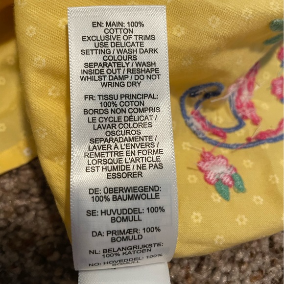 Girls yellow dinosaur appliqué smocked top - Picture 5 of 5